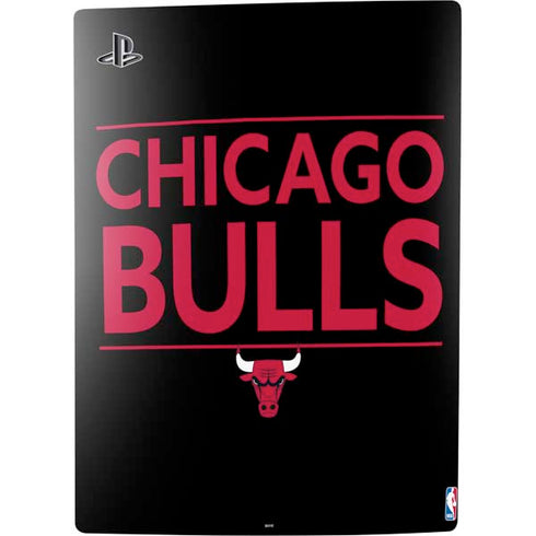 NBA Chicago Bulls Standard - Black PS5 Console Skin