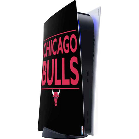 NBA Chicago Bulls Standard - Black PS5 Digital Edition Console Skin