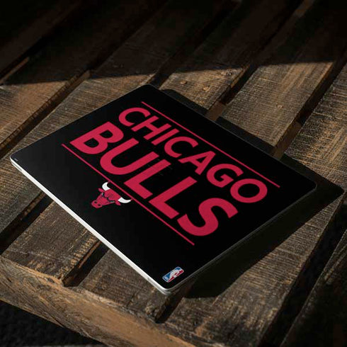 NBA Chicago Bulls Standard - Black Surface Laptop 2 Skin