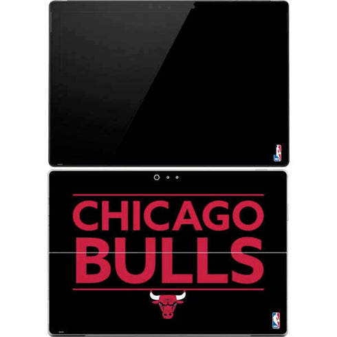 NBA Chicago Bulls Standard - Black Surface Pro 4 Skin