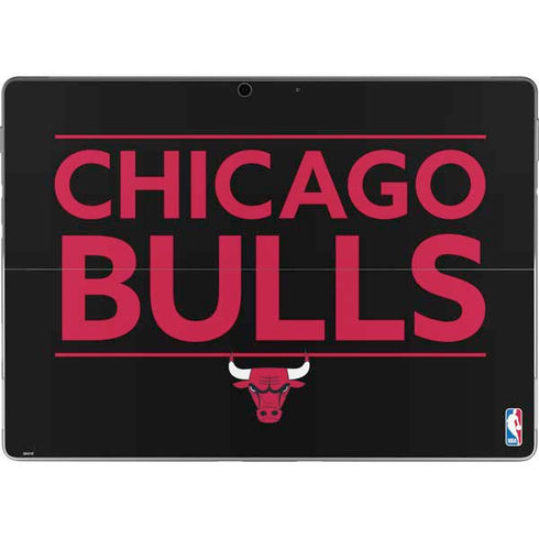 NBA Chicago Bulls Standard - Black Surface Pro 9 Skin