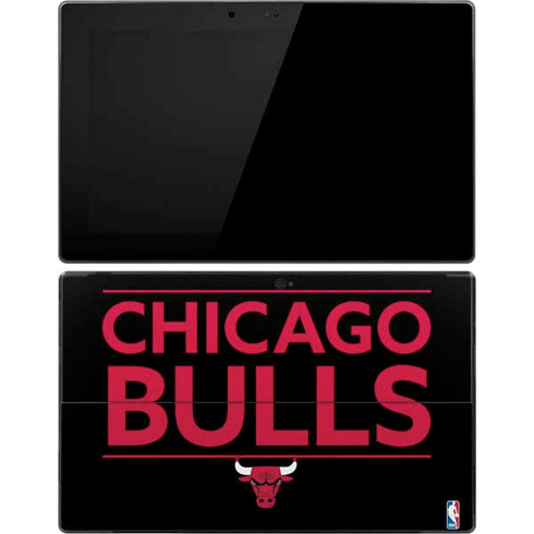 NBA Chicago Bulls Standard - Black Surface Pro Tablet Skin