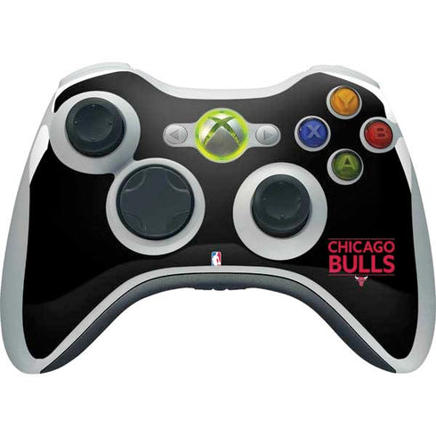 NBA Chicago Bulls Standard - Black Xbox 360 Wireless Controller Skin