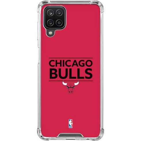 NBA Chicago Bulls Standard - Red Galaxy A12 Clear Case
