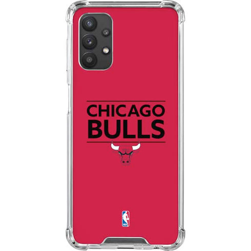 NBA Chicago Bulls Standard - Red Galaxy A32 5G Clear Case
