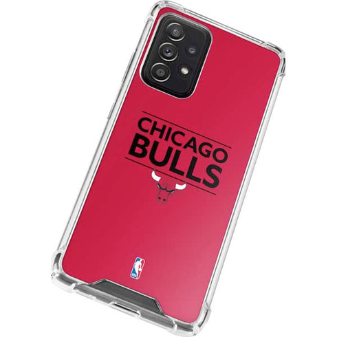 NBA Chicago Bulls Standard - Red Galaxy A72 5G Clear Case