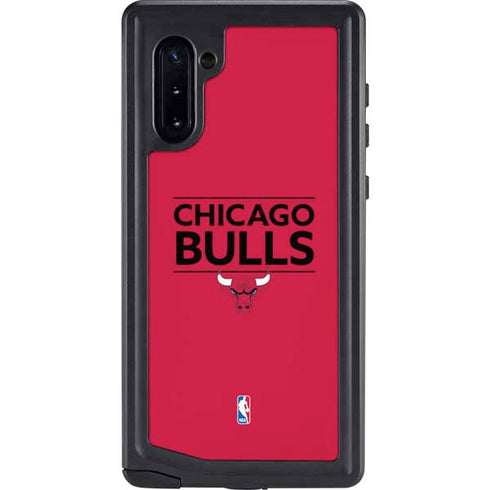 NBA Chicago Bulls Standard - Red Galaxy Note 10 Waterproof Case