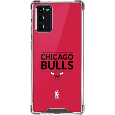 NBA Chicago Bulls Standard - Red Galaxy Note20 5G Clear Case