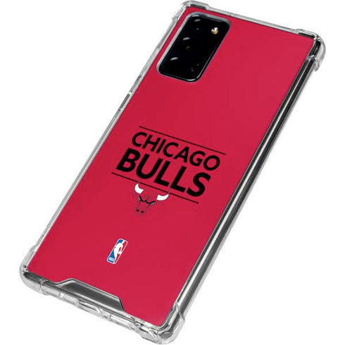 NBA Chicago Bulls Standard - Red Galaxy Note20 5G Clear Case