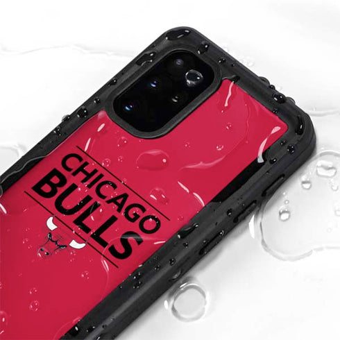 NBA Chicago Bulls Standard - Red Galaxy S20 Plus Waterproof Case