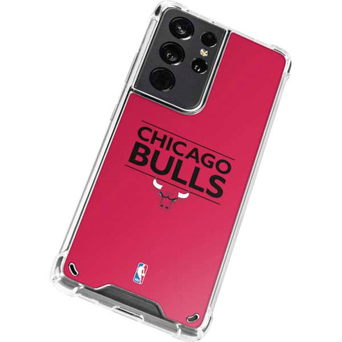 NBA Chicago Bulls Standard - Red Galaxy S21 Ultra 5G Clear Case