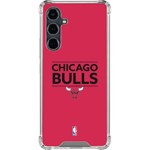 NBA Chicago Bulls Standard - Red Galaxy S23 FE Clear Case