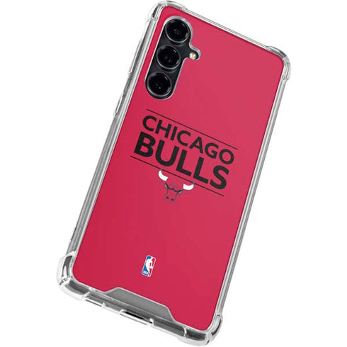 NBA Chicago Bulls Standard - Red Galaxy S23 FE Clear Case