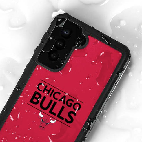 NBA Chicago Bulls Standard - Red Galaxy S23 Plus Waterproof Case