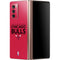 NBA Chicago Bulls Standard - Red Galaxy Z Fold2 5G Skin