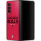 NBA Chicago Bulls Standard - Red Galaxy Z Fold3 5G Skin