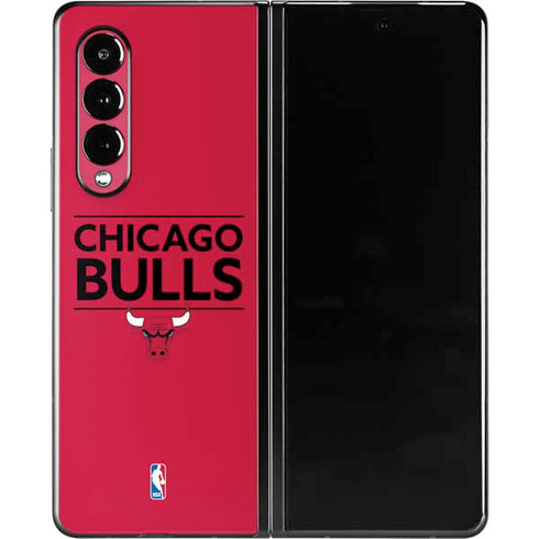NBA Chicago Bulls Standard - Red Galaxy Z Fold3 5G Skin