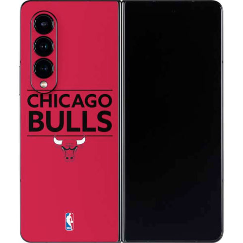 NBA Chicago Bulls Standard - Red Galaxy Z Fold4 5G Skin