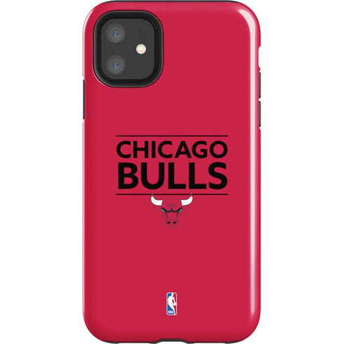 NBA Chicago Bulls Standard - Red iPhone 11 Impact Case