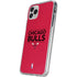 NBA Chicago Bulls Standard - Red iPhone 11 Pro Clear Case
