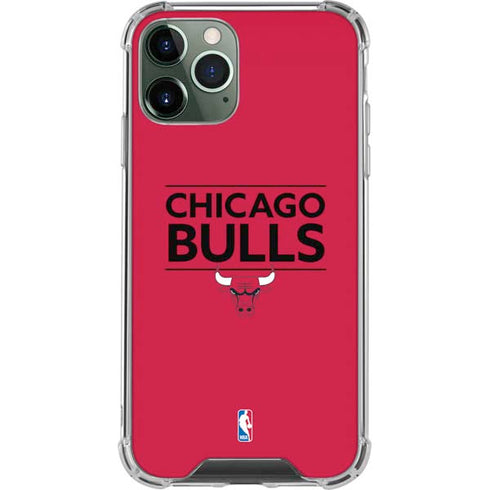 NBA Chicago Bulls Standard - Red iPhone 11 Pro Max Clear Case