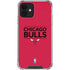 NBA Chicago Bulls Standard - Red iPhone 12 Clear Case