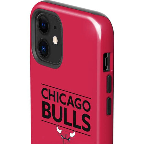 NBA Chicago Bulls Standard - Red iPhone 12 Impact Case