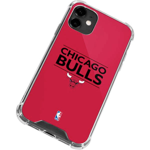 NBA Chicago Bulls Standard - Red iPhone 12 Mini Clear Case