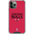 NBA Chicago Bulls Standard - Red iPhone 12 Pro Clear Case