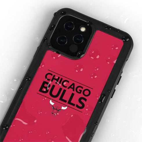 NBA Chicago Bulls Standard - Red iPhone 12 Pro Waterproof Case