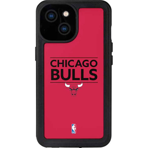 NBA Chicago Bulls Standard - Red iPhone 13 Mini Waterproof Case