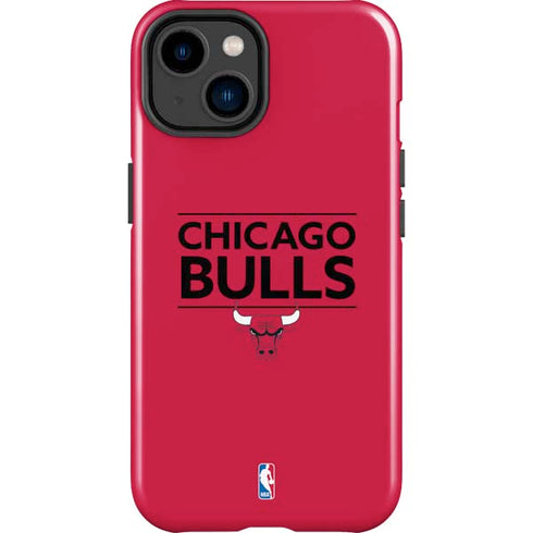 NBA Chicago Bulls Standard - Red iPhone 15 Plus Impact Case
