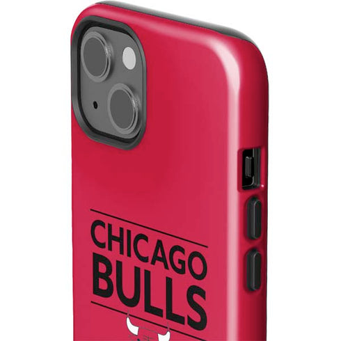 NBA Chicago Bulls Standard - Red iPhone 15 Plus Impact Case