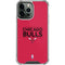 NBA Chicago Bulls Standard - Red iPhone 15 Pro Max Clear Case