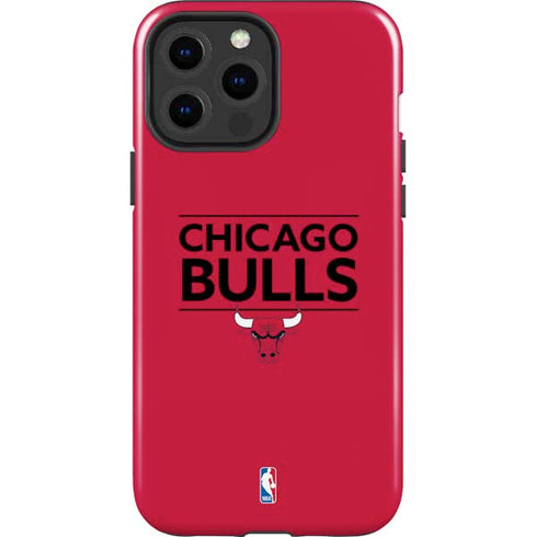 NBA Chicago Bulls Standard - Red iPhone 15 Pro Max Impact Case