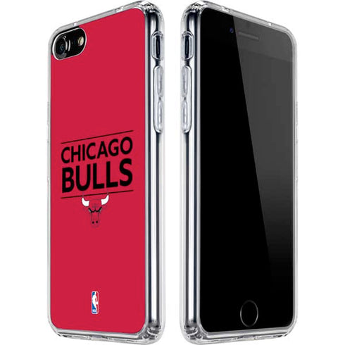 NBA Chicago Bulls Standard - Red iPhone SE (2nd & 3rd Gen) Clear Case