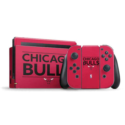 NBA Chicago Bulls Standard - Red Nintendo Switch Bundle Skin