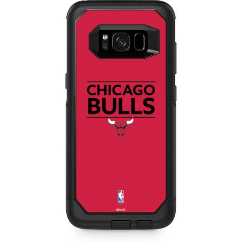 NBA Chicago Bulls Standard - Red Otterbox Commuter Galaxy Skin