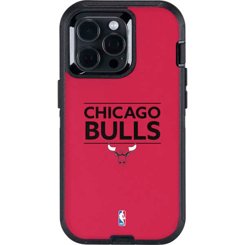 NBA Chicago Bulls Standard - Red Otterbox Defender iPhone Skin