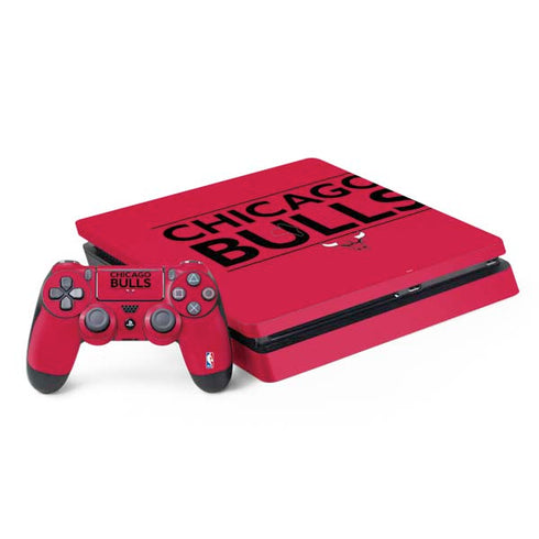 NBA Chicago Bulls Standard - Red PS4 Slim Bundle Skin