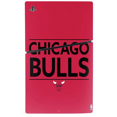 NBA Chicago Bulls Standard - Red PS5 Slim Disk Console Skin