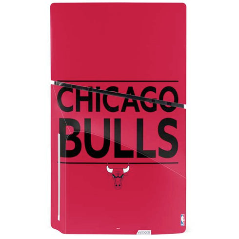 NBA Chicago Bulls Standard - Red PS5 Slim Disk Console Skin