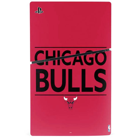 NBA Chicago Bulls Standard - Red PS5 Slim Digital Edition Console Skin