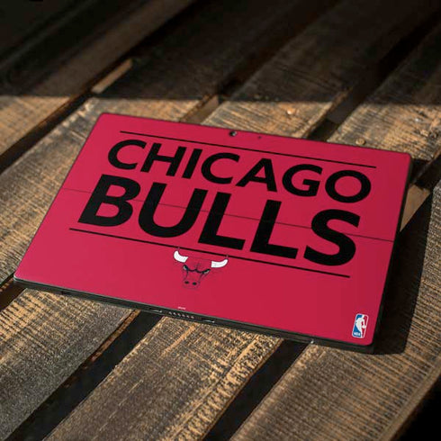 NBA Chicago Bulls Standard - Red Surface Pro 7 Skin
