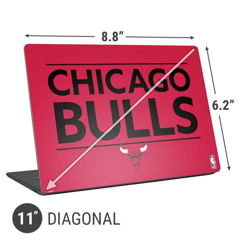 NBA Chicago Bulls Standard - Red Universal Laptop 11in (8.8 x 6.2in) Skin