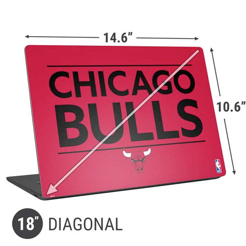 NBA Chicago Bulls Standard - Red Universal Laptop 18in (14.6 x 10.6in) Skin