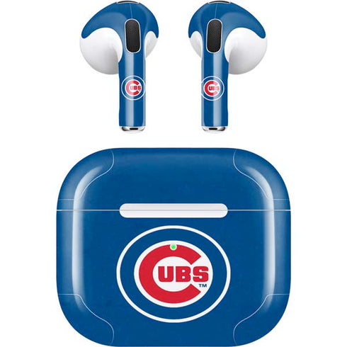 MLB Chicago Cubs - Solid Distressed Apple AirPods (3rd Gen 2021) Skin