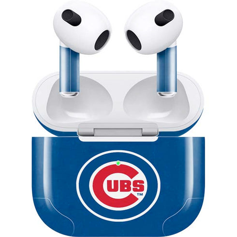 MLB Chicago Cubs - Solid Distressed Apple AirPods (3rd Gen 2021) Skin