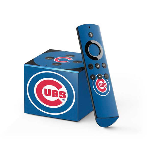 MLB Chicago Cubs - Solid Distressed Fire TV Cube Skin