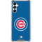 MLB Chicago Cubs - Solid Distressed Galaxy A14 5G Clear Case